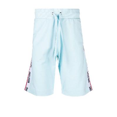 Moschino - BLue Logo Tape Cotton Track Shorts