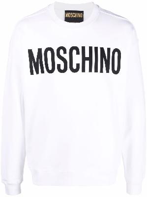 Moschino - White Daisy Logo Print Sweatshirt