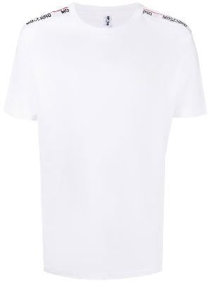 Moschino - White Logo-Tape Cotton T-Shirt