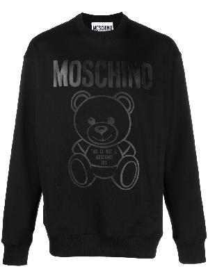 Moschino - Black Seasonal Teddy Logo Sweatshirt