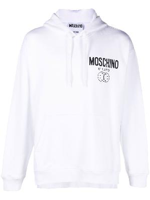Moschino - White DQM Smile Logo Cotton Hoodie