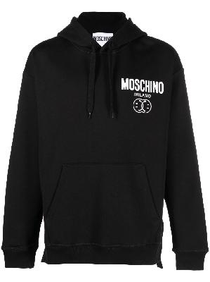 Moschino - Black DQM Smile Logo Hoodie