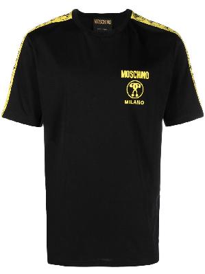 Moschino - Black DQM Logo Print Cotton T-Shirt
