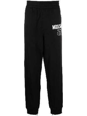 Moschino - Black DQM Smile Logo Track Pants