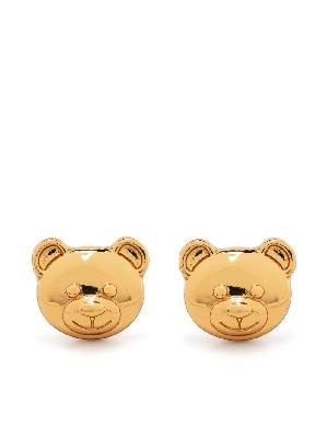 Moschino - Gold-Tone Teddy Bear Stud Earrings