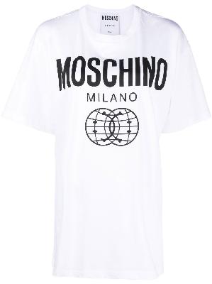 Moschino - White Double Smile Logo T-Shirt