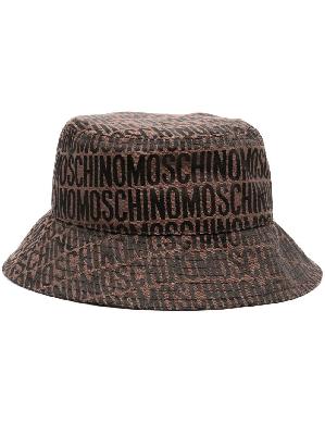 Moschino - Brown Monogram Bucket Hat
