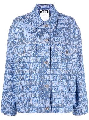 Moschino - Blue Logo Print Denim Jacket