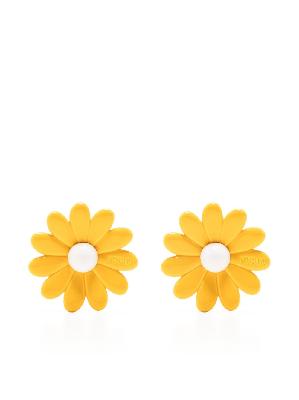 Moschino - Gold-Tone Flower Earrings