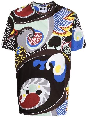 Moschino - Black Abstract Print T-Shirt