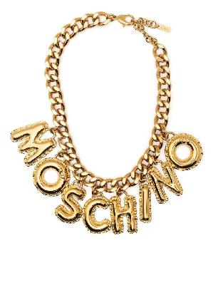Moschino - Gold-Tone Inflatable Lettering Necklace