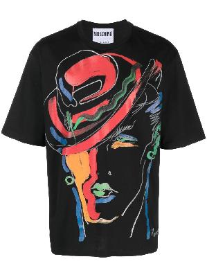 Moschino - X Tony Viramontes Black Abstract Print T-Shirt
