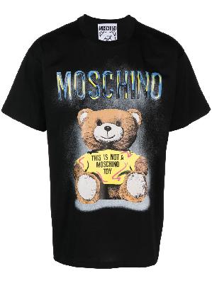 Moschino - Black Teddy Bear Print T-Shirt