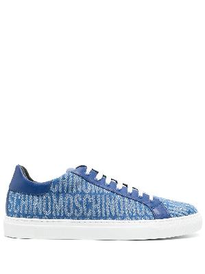 Moschino - Blue Logo Denim Sneakers