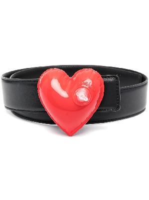 Moschino - Black Inflatable Heart Leather Belt