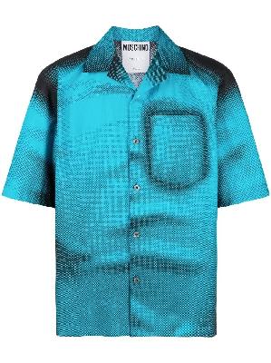 Moschino - Blue Shadow Print Cotton Shirt