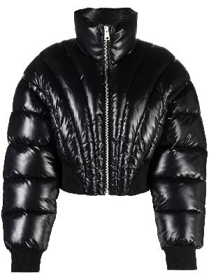 Mugler - Black Cropped Puffer Jacket