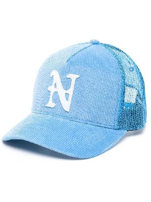 Nahmias - Blue Embroidered Logo Baseball Cap