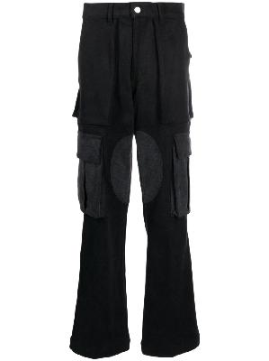 Nahmias - Black Panelled Cargo Jeans