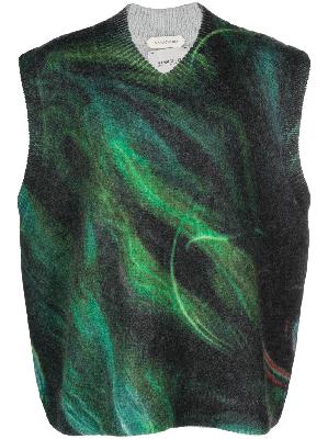 Namacheko - X Kamil Abbas X Browns Focus Green Rezyane Sweater Vest