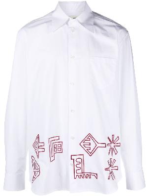 Namacheko - White Lielan Embroidered Shirt