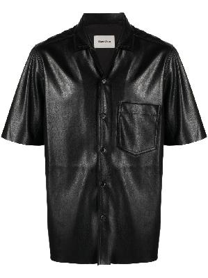 Nanushka - Black Bodil Faux Leather Shirt