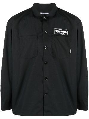Neighborhood - Black Logo Patch Long Sleeve Shirt