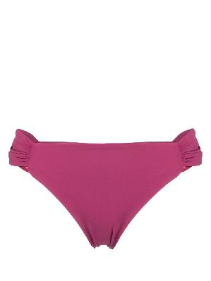 Nensi Dojaka - Pink Ruched Bikini Bottoms