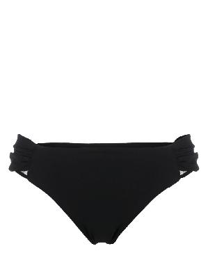 Nensi Dojaka - Black Ruched Bikini Bottoms