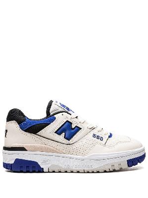 New Balance - White 550 Team Royal Low Top Sneakers