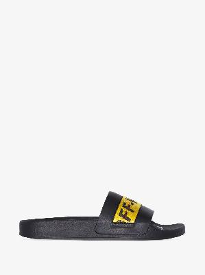Off-White - Black And Yellow Industrial Slides