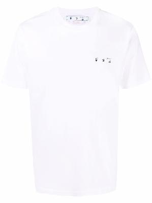 Off-White - White Caravaggio Print Cotton T-Shirt