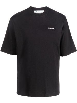 Off-White - Black Caravaggio Print Cotton T-Shirt