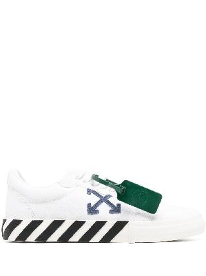 Off-White - White Vulcanized Leather Sneakers
