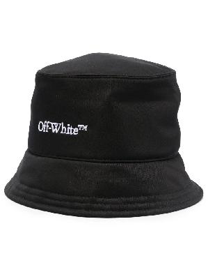 Off-White - Black Bookish Embroidered Bucket Hat