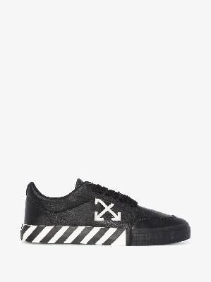 Off-White - Black Low Vulcanised Leather Sneakers