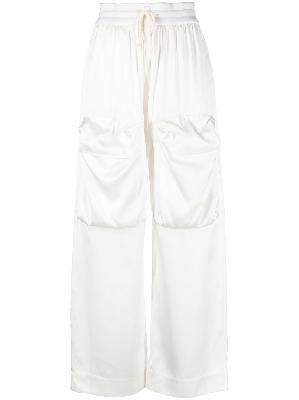 Off-White - White Duchesse Cargo Trousers