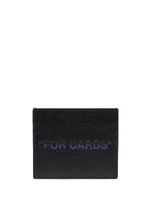 Off-White - Black "For Cards" Card Holder