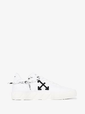 Off-White - White Vulcanised Low Top Sneakers