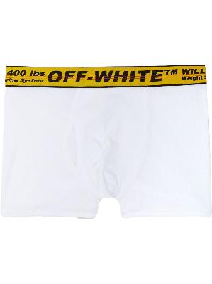 Off-White - White Industrial Cotton Boxer Briefs Set