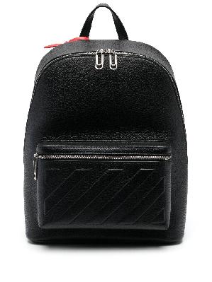 Off-White - Black Binder Leather Backpack