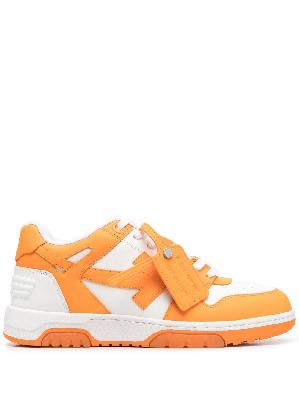 Off-White - Orange Out Of Office Low-Top Sneakers