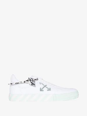 Off-White - White Vulcanized Low Top Sneakers