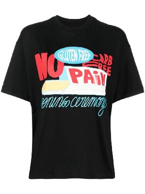 Opening Ceremony - Black No Pain Print T-Shirt