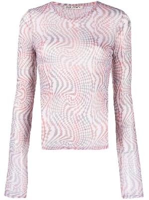 OUR LEGACY - Pink Hypnosis Tartan Top