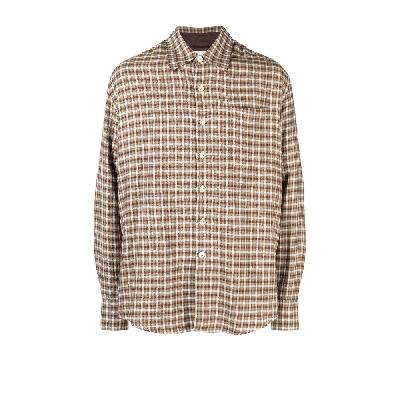 OUR LEGACY - Green Above Gilmore Check Shirt