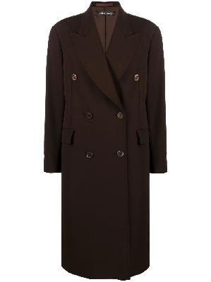OUR LEGACY - Brown Double-Breasted Wool Coat