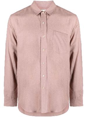 OUR LEGACY - Pink Silk Long-Sleeve Shirt