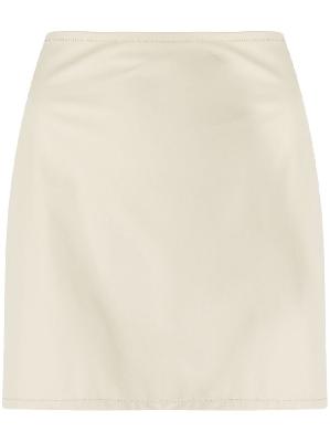 OUR LEGACY - Neutral Faux Leather Skirt