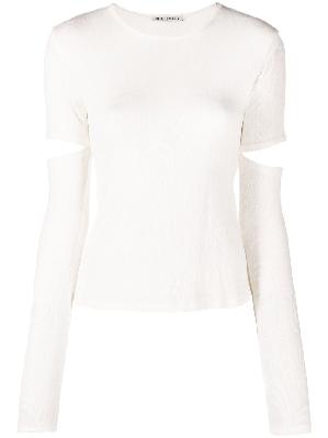 OUR LEGACY - White Cut-Out Long-Sleeve Top